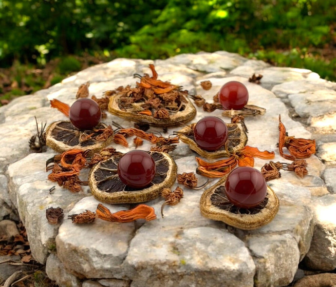 Carnelian Gemstone Sphere